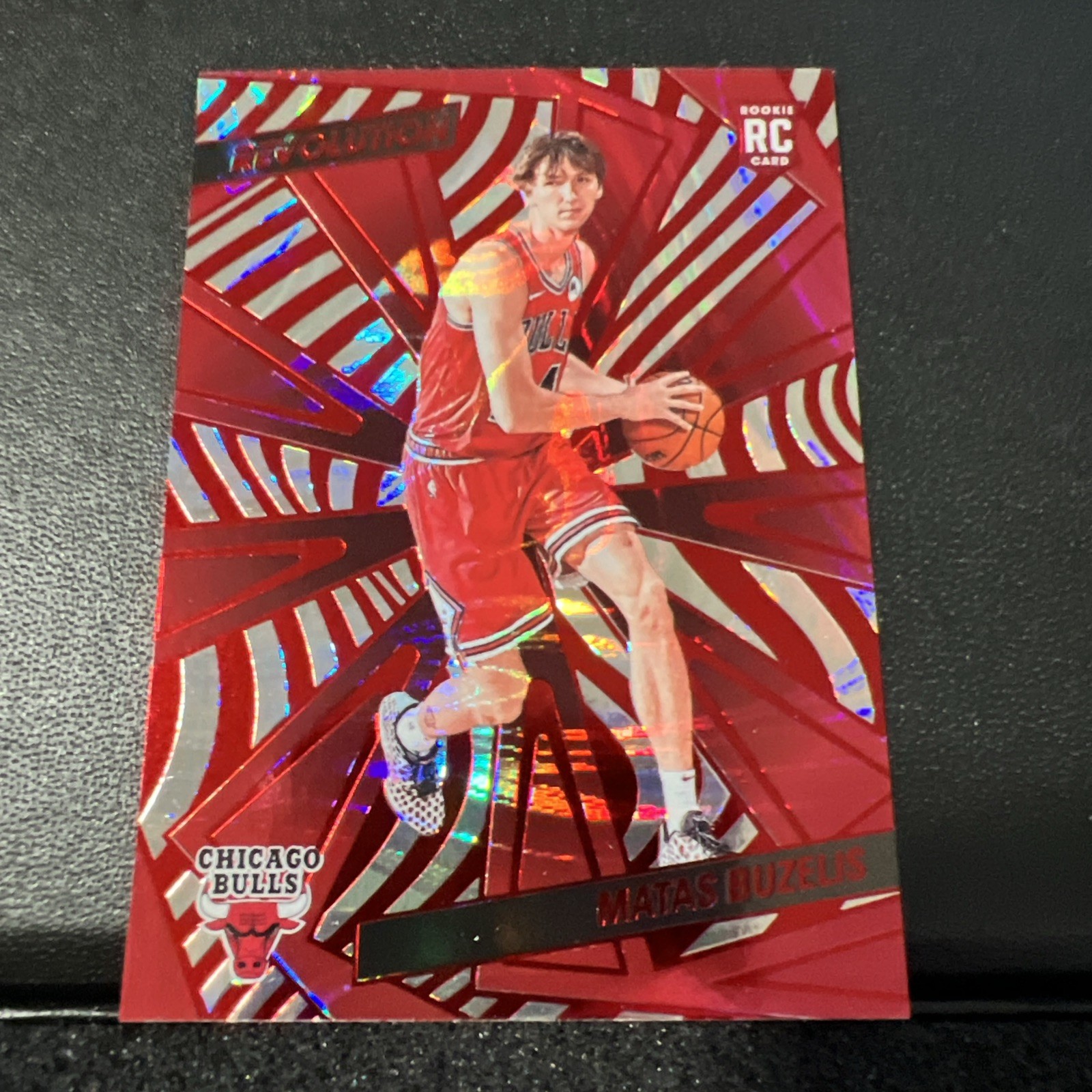 2024-25 Panini Revolution - Rookies Matas Buzelis #129 Red Swirl (RC)