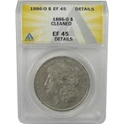 1886 O Morgan Dollar EF 45 Details ANACS Silver $1 Coin SKU:I22364