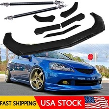 Front Bumper Lip Splitter Spoiler Glossy Black Body Kit For Acura Rsx Front Bumper Lip Splitter Spoiler Glossy Black Body Kit For Acura Rsx