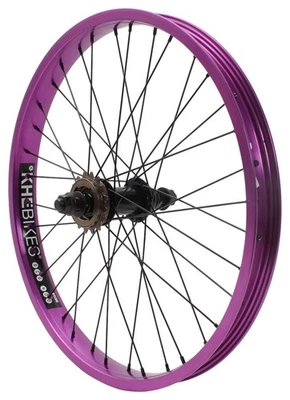 KHE PRISM BMX Hinterrad 20 Zoll Lila 14mm 16T Freilauf Freestyle - Bild 1 von 4