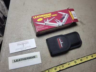 Fine Unused 1996-97 Leatherman Original Super Tool Multitool w/papers Box  pouch