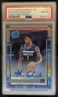 2020-21 Panini Donruss Anthony Edwards Rated Rookie Choice RC Auto #201 PSA 10