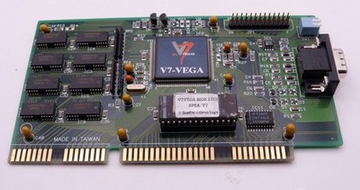    VINTAGE    SPEA V7 VEGA ISA Grafikkarte 1MB Cirrus Logic VGA Retro DOS