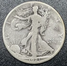 1921-S Walking Liberty Silver Half Dollar 50c Early Rare Key Date VG