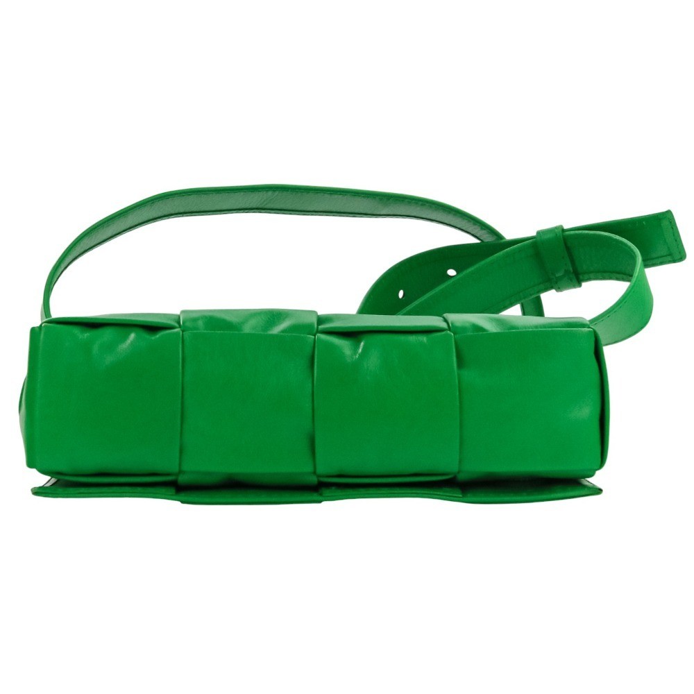 Bottega Veneta cassette maxi intrecciato Leather body Bag 651053 green 715174 thumbnail 7