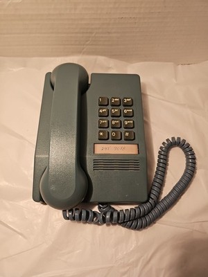 Vtg  Northern Telecom Harmony BLUE Desk Wall Push Button PHONE Telephone Works