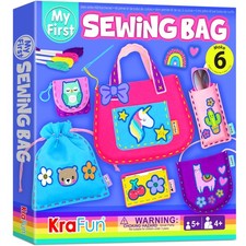 My First Sewing Bag Kit Arts  Crafts for Beginner Kids, 6 Easy DIY Sewing Ha...