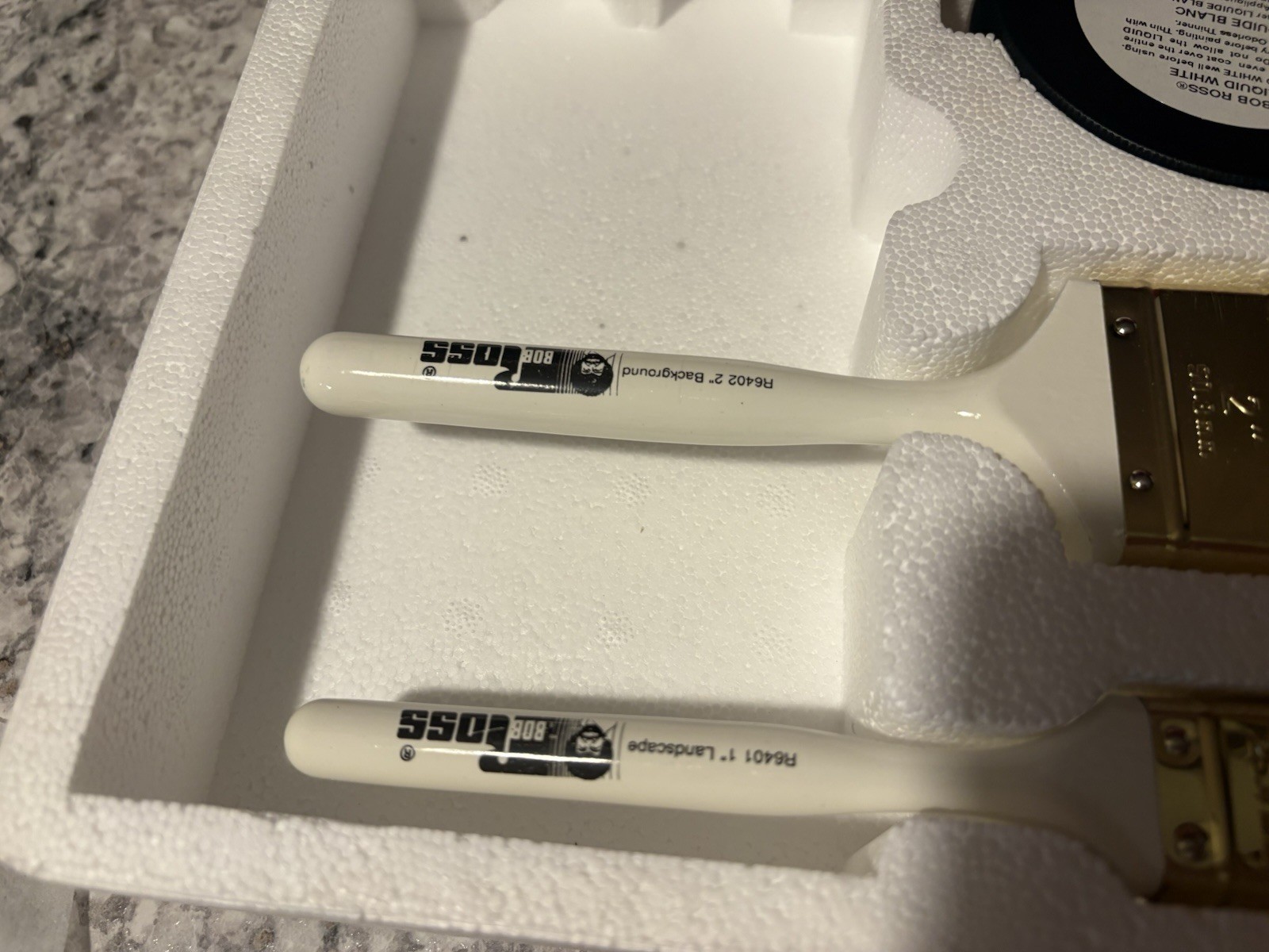 Bob Ross Master Oil Paint Set R6510 Brushes RARE 1990 Oil Colors Landscape Fan