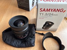 Samyang 24mm T1,5 VDSLR MK2 Weitwinkel-Cine-Objektiv - Canon EF