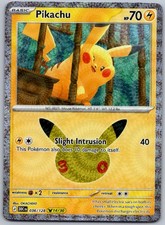 Pikachu 036/128 Holo Pikachu Rare ME: 30th Celebration Pokemon Near Mint