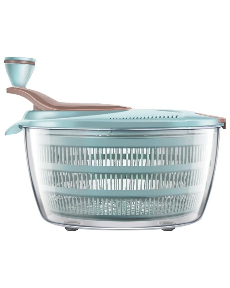 Salad Spinner, 4.24 Quart Lettuce Spinner with Double Drainage Holes, Salad D...