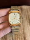 Vintage Timex Automatic Watch Gold Tone Expansion Band Parts Repair