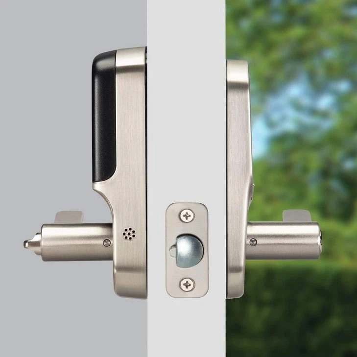 Yale Assure Lever Entry Door Lock w Wi-Fi Connected Touchscreen in Satin Nickel - Image 4 of 4