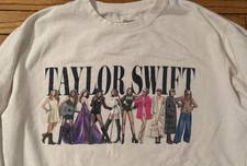 Official Taylor Swift Midnights Era Crewneck Tour Sweatshirt Women  s Large  