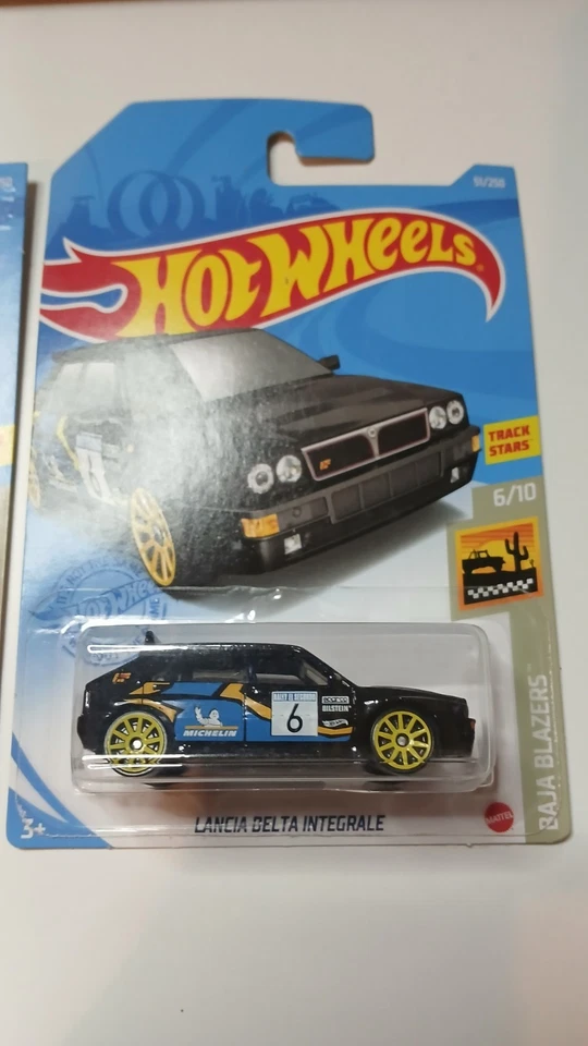 x3 Hot Wheels Lancia Delta Integrale BAJA BLAZERS 6/10 2021 51/250 Blanco/Negro Foto 4 de 4