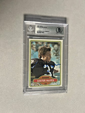 Lester Hayes Hot signed encapsulated Card Beckett BAS cert slabbed 1980 Topps RC