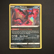 Pokémon Galarian Moltres 093/203 Evolving Skies Holo Rare Basic HP120 20+ Engli…