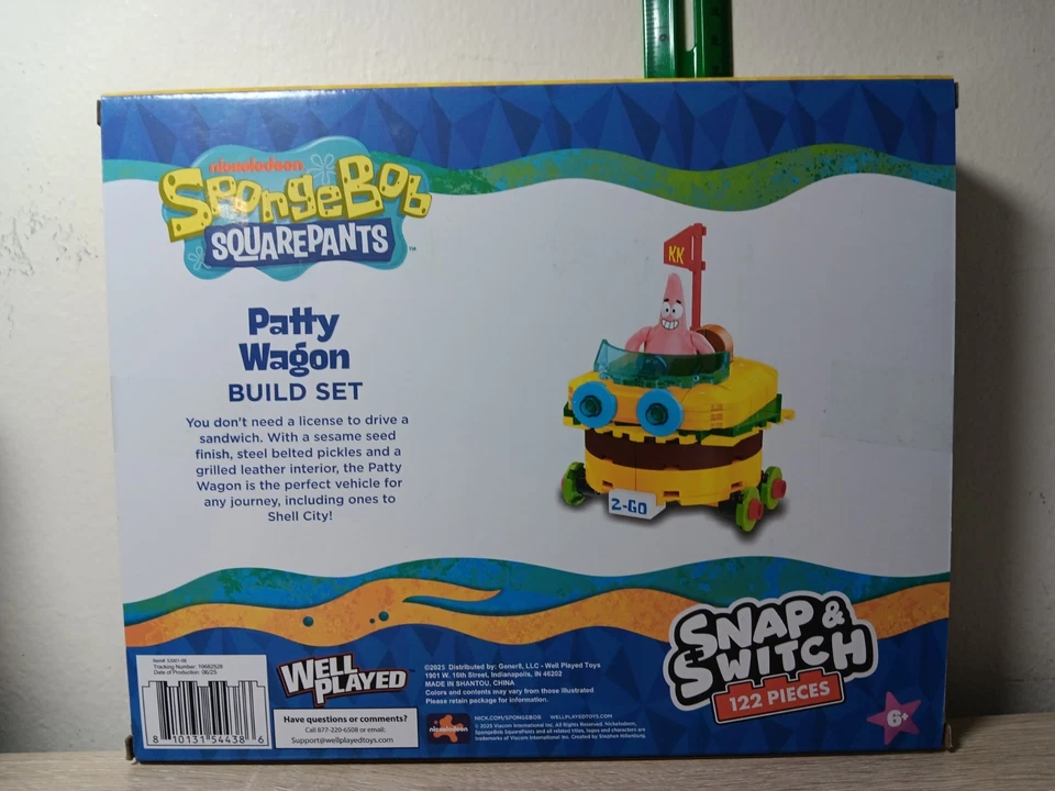 *FRETE GRÁTIS* PATRICK PATTY WAGON Bob Esponja Calça Quadrada Snap & Switch Conjunto de Tijolos - Imagem 2 de 4