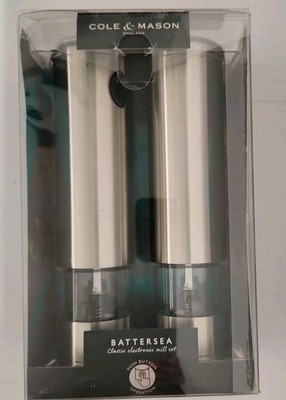 Cole & Mason Battersea 8'' Stainless Steel Electronic Salt & Pepper