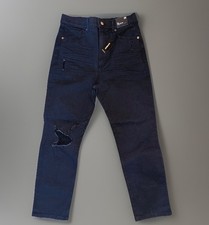 Express Womens Jeans Sz 10 R Black Slim Super High Rise Zip Fly Distressed NWT