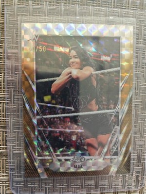 AJ Lee [Gold Geometric] /50 | 2026 Topps Chrome WWE