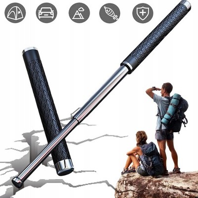 Teleskopstange Teleskopstöcke Telescopic Rod Einstellbar Stahl Wanderstock 26''