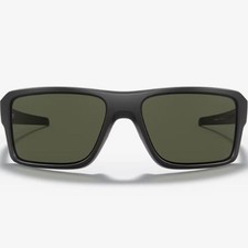 Oakley 938001 Double Edge Dark Grey Lenses with Matte Black Frame Sunglasses