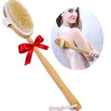 Shower Brush Bath  Dry Skin Body Brushing with 1 Count Pack of 1 , Beige