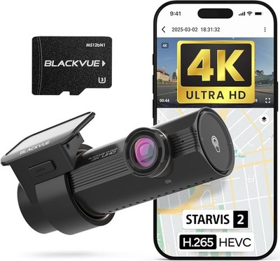 BlackVue DR970X-1CH Plus II Dash Cam   4K UHD USB-C WiFi Cloud (64GB)