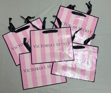 5 Classic  Victoria's Secret  MEDIUM  Paper Pink Shopping Paper Gift Bags Bag 🎁