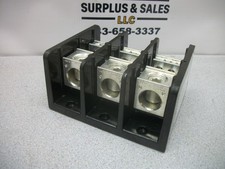 MARATHON POWER DISTRIBUTION TERMINAL BLOCK 1433552 335AMP 600VOLT 3POLE NOB