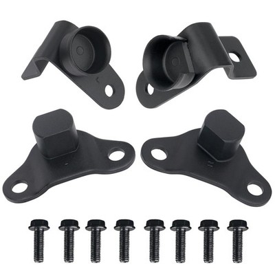 Tailgate Hinge Kit Compatible with 1999-2007 Chevy Chevrolet Silverado Black 
