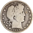 1894-S Barber Half Dollar