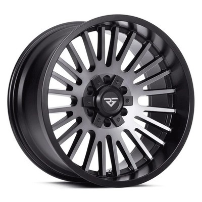 Rock Forged FF55 Wheel 20x10 (-19, 8x165.1, 125.2) Black Single Rim