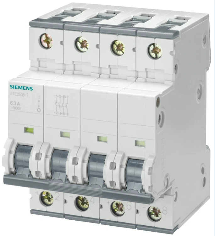 SIEMENS interruttore sezionatore quadripolare DC 1000V 63A art. 5TE2515-1 - Immagine 3 di 4