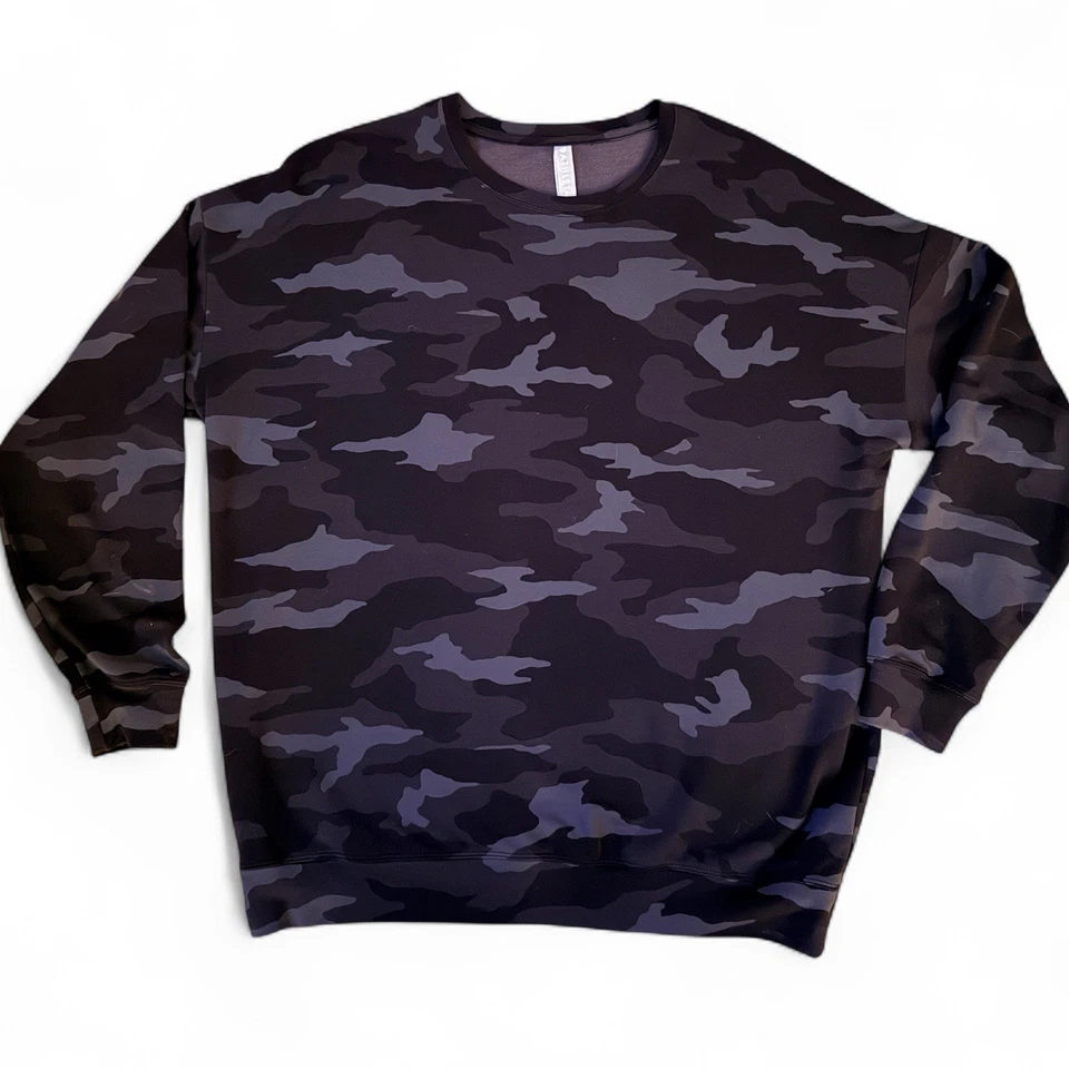 Top de manga larga Athleta Cloudlight Restore negro camuflaje mezcla Tencel talla mediana Foto 4 de 4