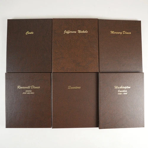 6x Dansco Albums Assorted Lot Incl. Washington Quarters ETC. 32013