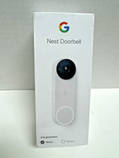 Google Nest Doorbell 2nd Generation Gen 720p Wired GA02767-US White/Snow USED