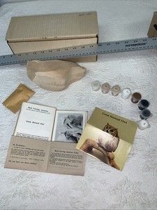 Great Horned Owl bird carving America kit, woodcarving Vintage Complete