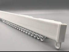 Metal Sectional Uncorded Track - Complete Curtain Track Kit - White - Many Sizes