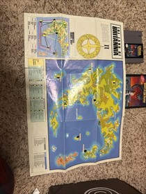 Ultima Quest Of The Avatar (Nintendo NES) Map But No Manuel