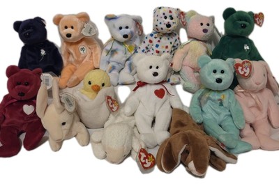 Ty Beanie Babies  Huge Lot  Spring Easter Valentines St. Patrick's Bears Bunny