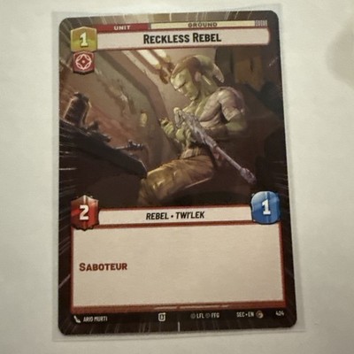 Star Wars Unlimited Secrets of Power - Reckless Rebel #424 - Extended Art