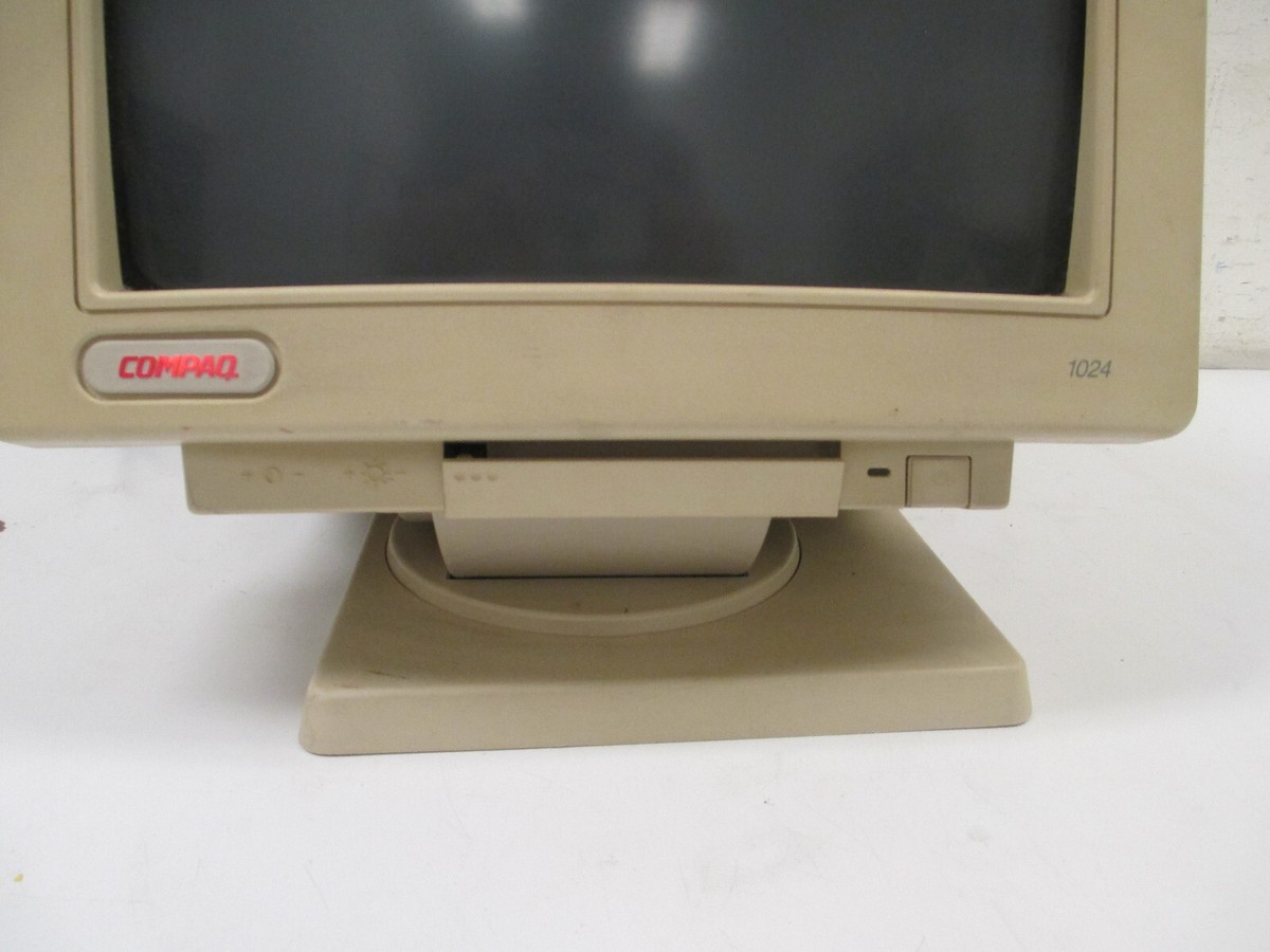 Vintage Compaq 462 CRT Monitor 1995 w/ cords | eBay