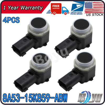4x NEW Parking PDC Aid Sensor 8A53-15K859-ABW For Ford Edge Expedition Explorer