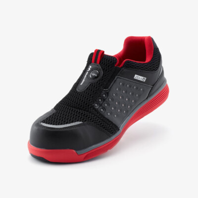 Marugo Work shoes slip-on Mandom Safety Light#767 toecap Red Sizes 22.5-30cm