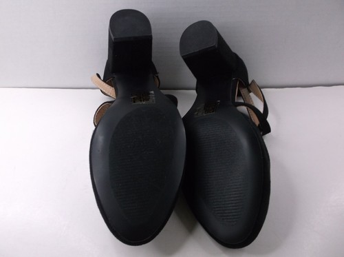 Journee Collection Womens Foster Black Slingback Heels 8 Medium - Picture 3 of 5