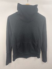 Champion Womens Black High Neck Jumper, Oversized XS 029-52 