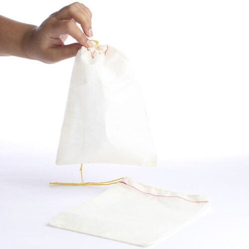 Factory Direct Craft Natural Muslin Bags with Drawstring - Pack of 6 - Picture 1 of 3