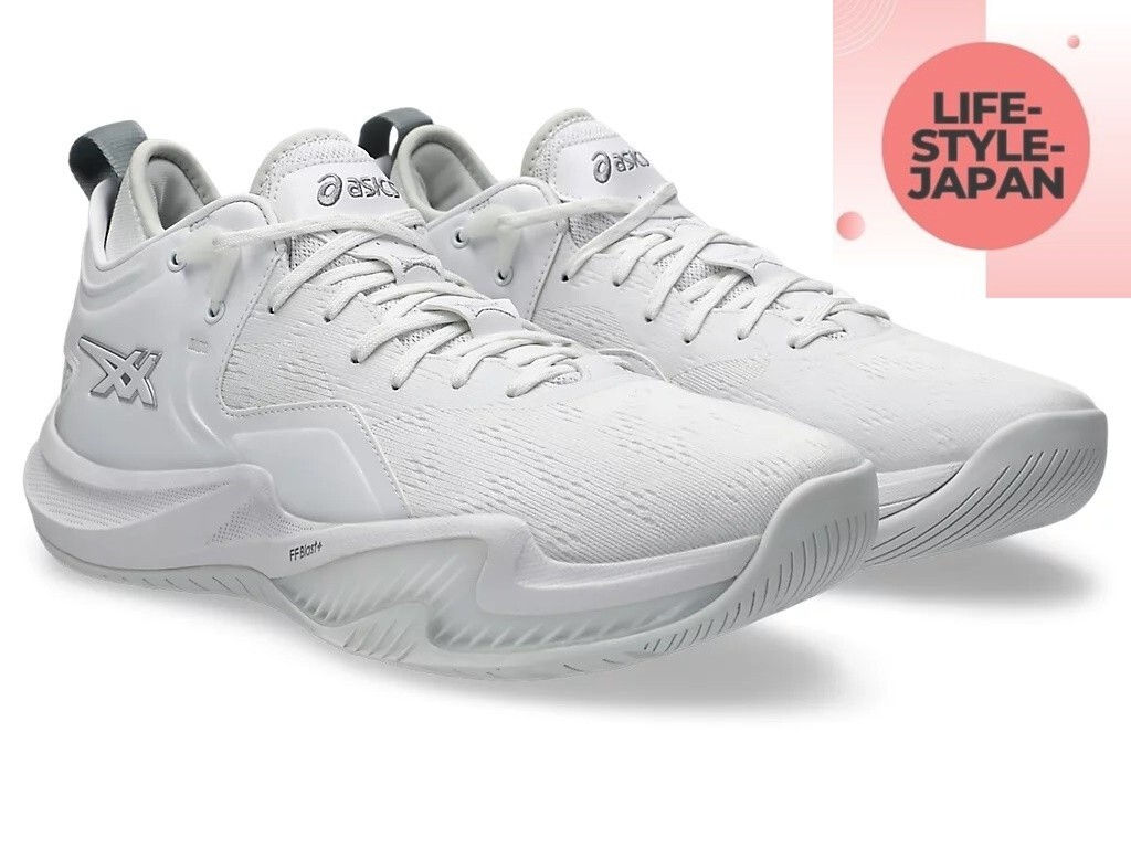 ASICS NOVA SURGE LOW 2 1061A051 100 White/Pure Silver Unisex Basketball Shoes